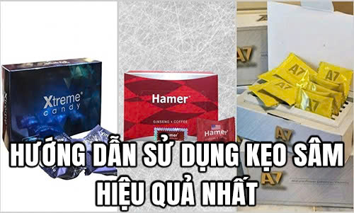 Hướng dẫn sử dụng kẹo sâm hiệu quả nhất
